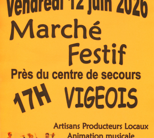 Marché festif à Vigeois