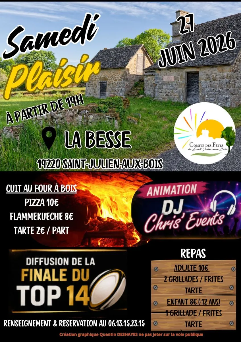 Samedi Plaisir à La B ... - Crédit: Comité des fêtes de Saint-Julien-aux-bois