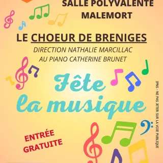 Fête de la musique avec Le Choeur de Bréniges