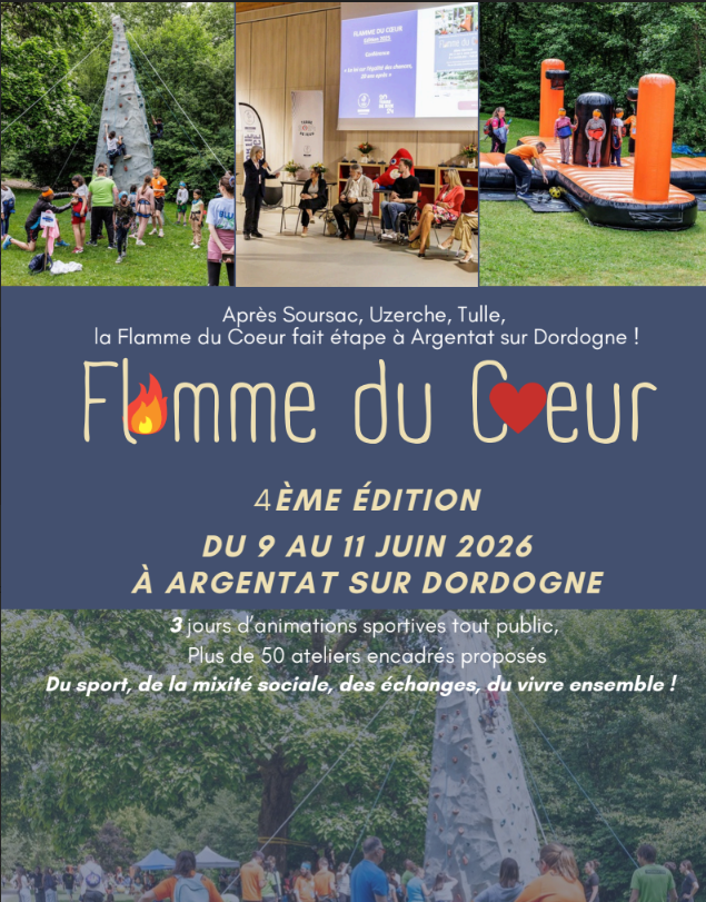 Flamme du cœur à Argentat-sur-Dordogne