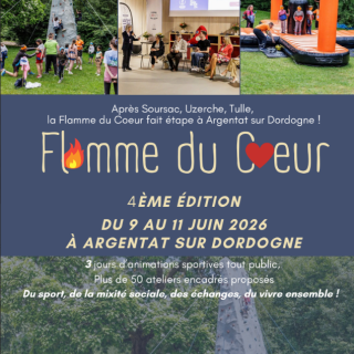 Flamme du cœur à Argentat-sur-Dordogne