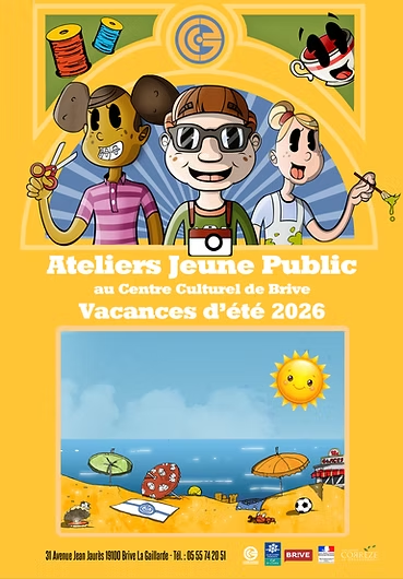 Ateliers jeune public ... - Crédit: Centre culturel Brive