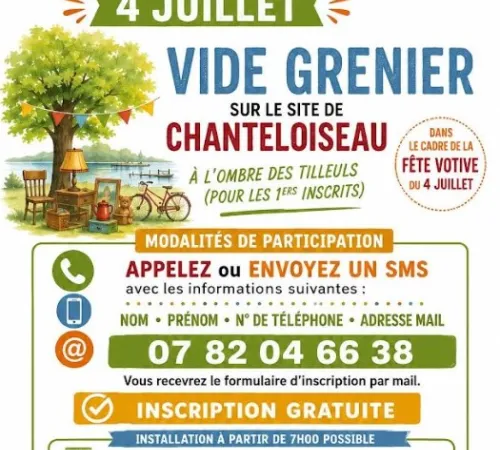 Vide Grenier - Sur le site de Chanteloiseau
