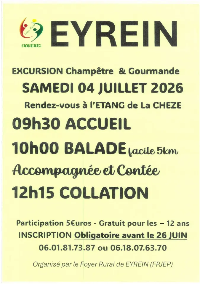 Excursion champêtre e ... - Crédit: Excusion