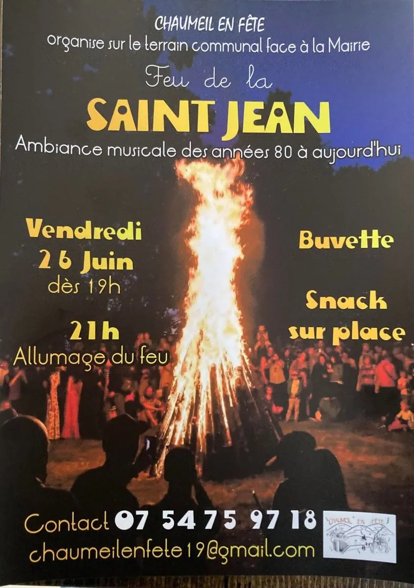 Feu de la Saint Jean - Crédit: Chaumeil en fête