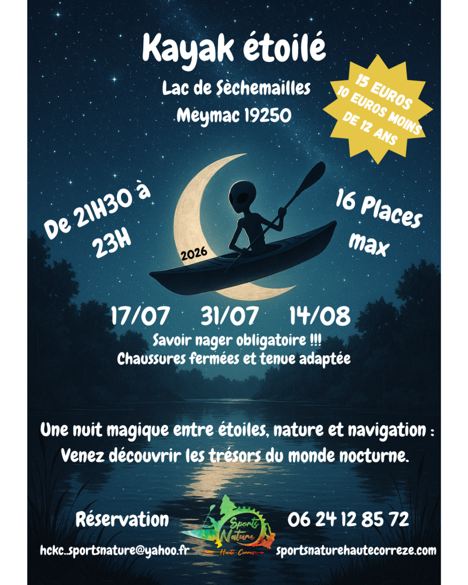 Kayak étoilé - Crédit: ©SSN USSEL