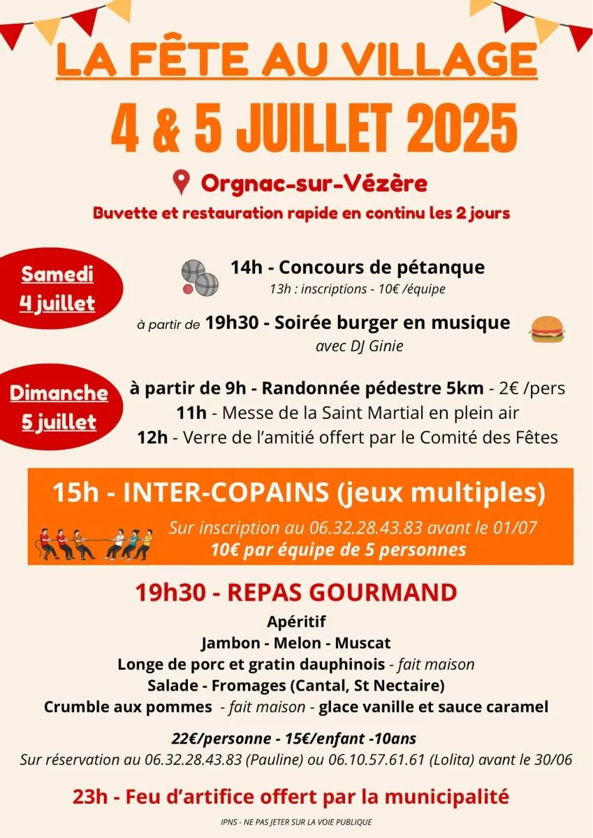 Orgnac sur Vézère en Fête - Crédit: comité des fêtes orgnac
