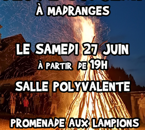 Feu de la ST Jean à Madranges