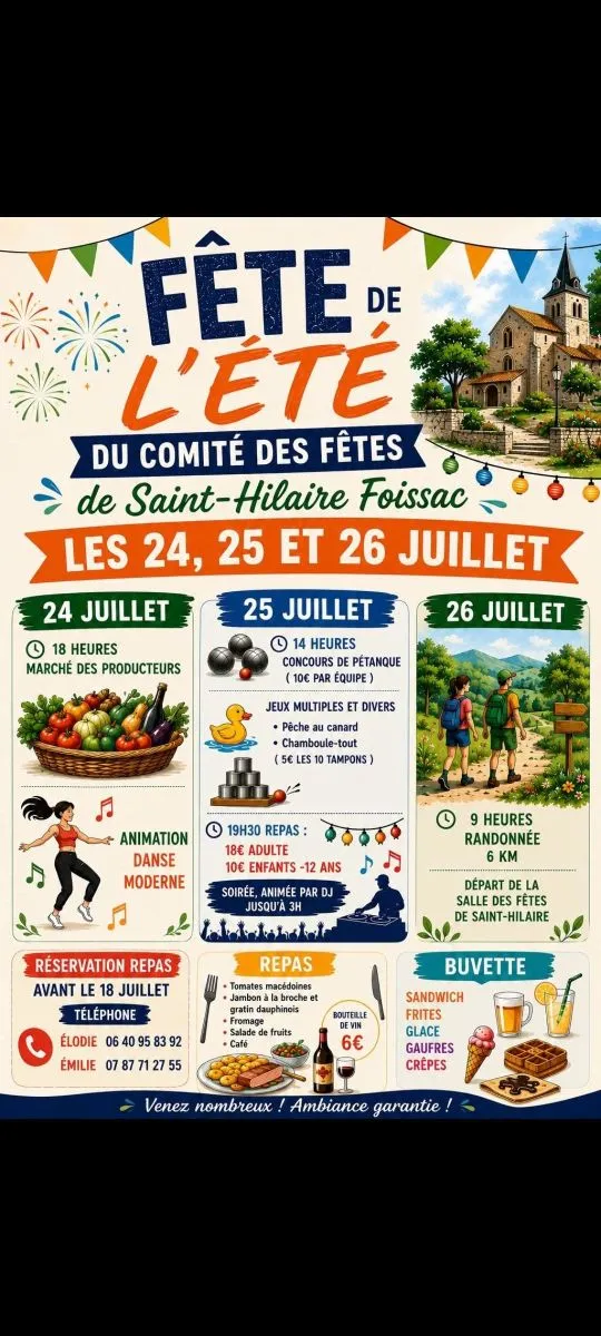 Fête de l'été du comi ... - Crédit: Comité des fêtes de Saint-Hilaire Foissac
