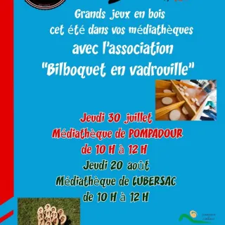 Animation : jeux en bois avec "Bilboquet en vadrouille"