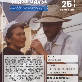 Stage Danse : D'un corps, l'autre avec le chorégraphe Thierry Thieu Niang