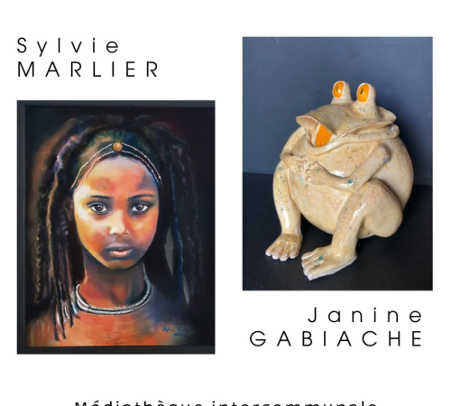 Médiathèque : Exposition de Sylvie MARLIER et Janine GABIACHE