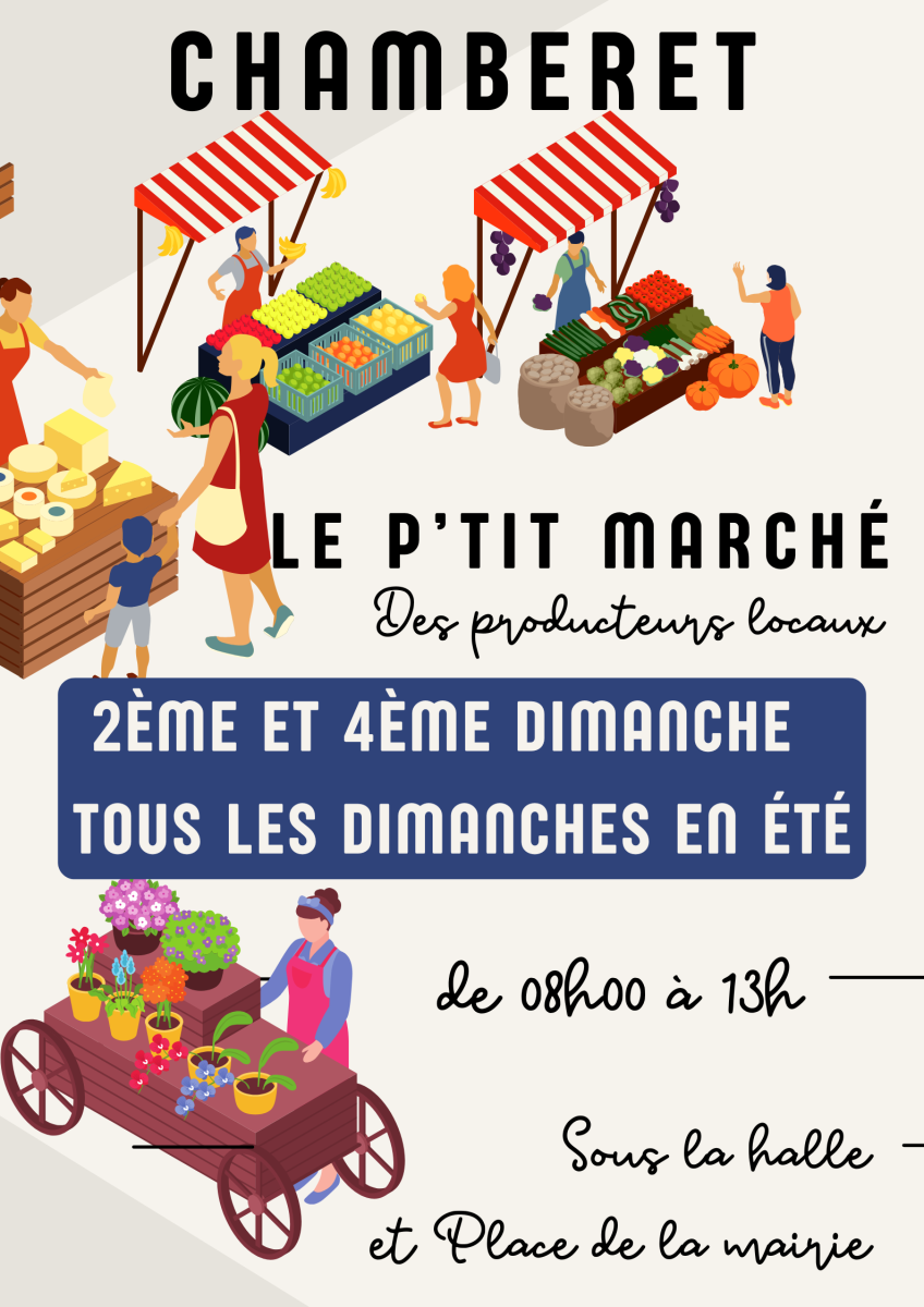 Le petit marché - Crédit: © Mairie Chamberet