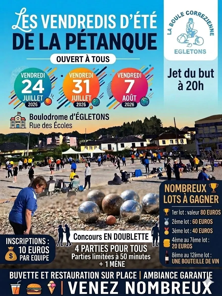 Les vendredis d'été d ... - Crédit: la boule correzienne