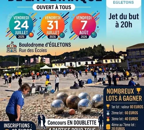 Les vendredis d'été de la pétanque