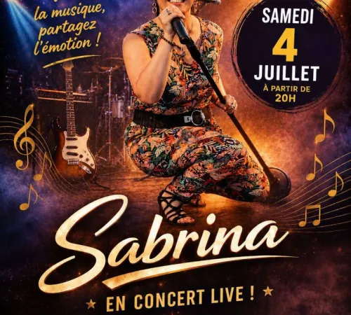 Sabrina en concert à l'Hôtel de France