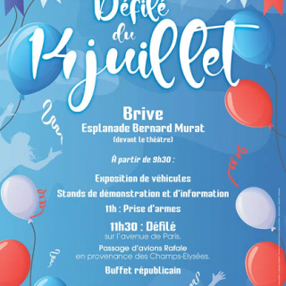 Fête nationale: Défilé à Brive