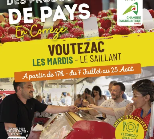Marché des Producteurs de Pays Voutezac - Le Saillant