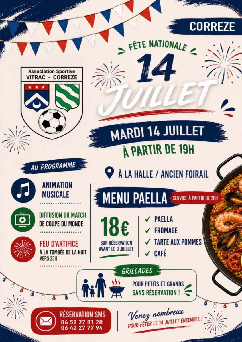Fête du 14 Juillet - Crédit: Mairie de Corrèze