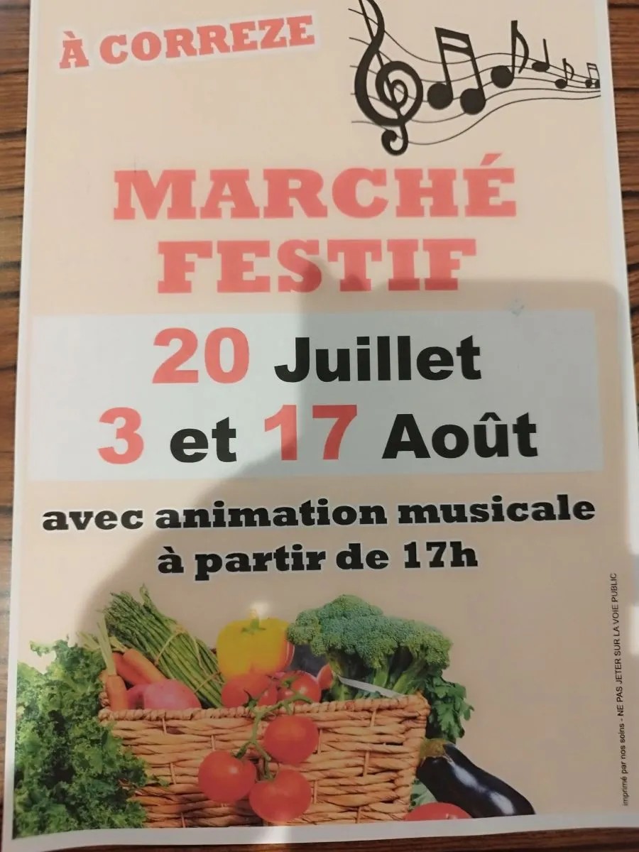 Marché festif - Crédit: Mairie de Correze