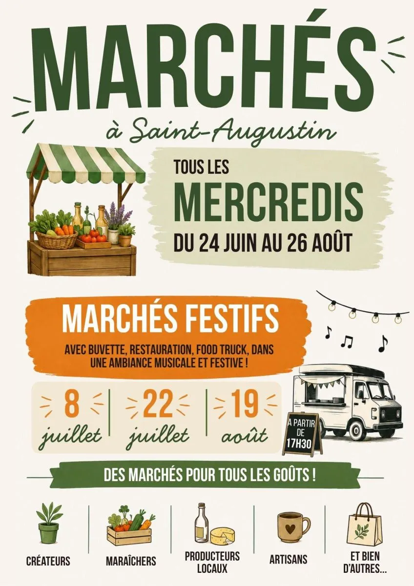 Marché - Crédit: Mairie de St Augustin