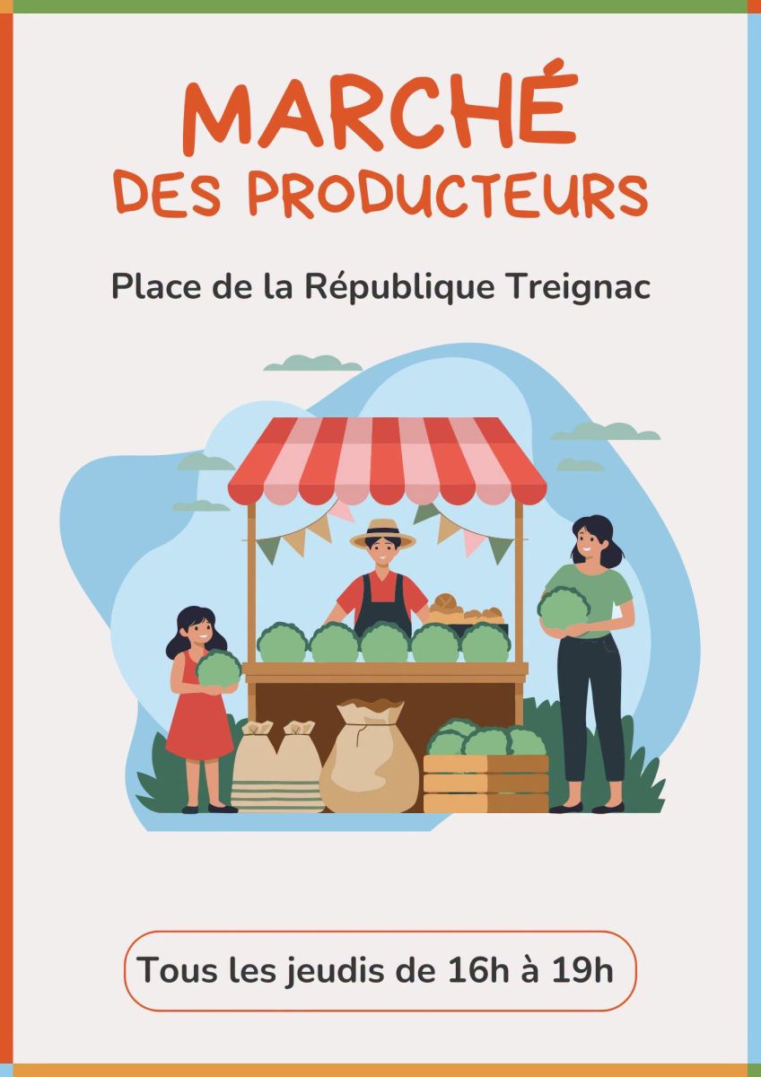 Marché du jeudi - Crédit: ©Mairie de Treignac