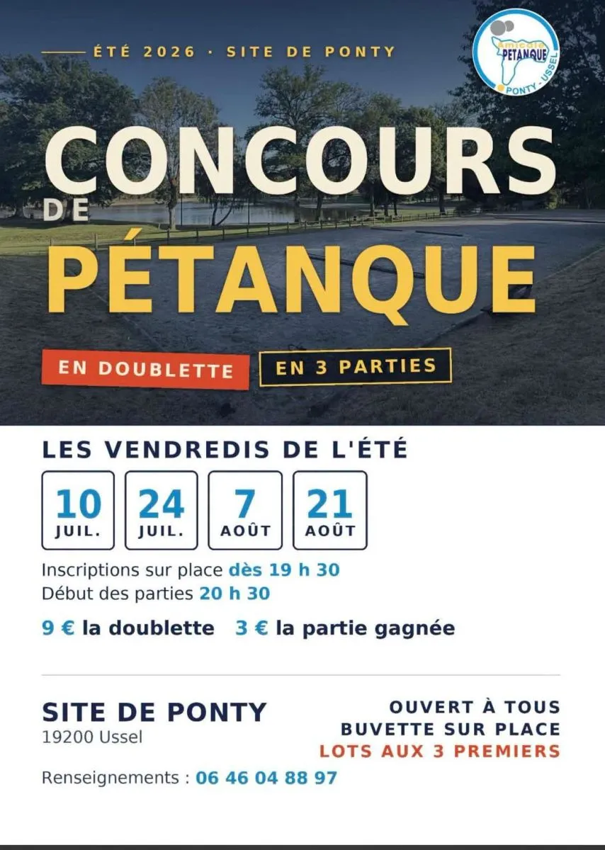 Concours de pétanque ... - Crédit: Amicale pétanque ponty