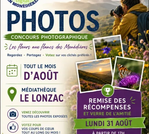 Exposition Photos "Les Fleurs aux Flancs des Monédières"