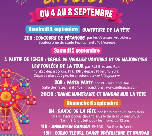 Fête d'Allassac : manèges, feux d'artifice et animations