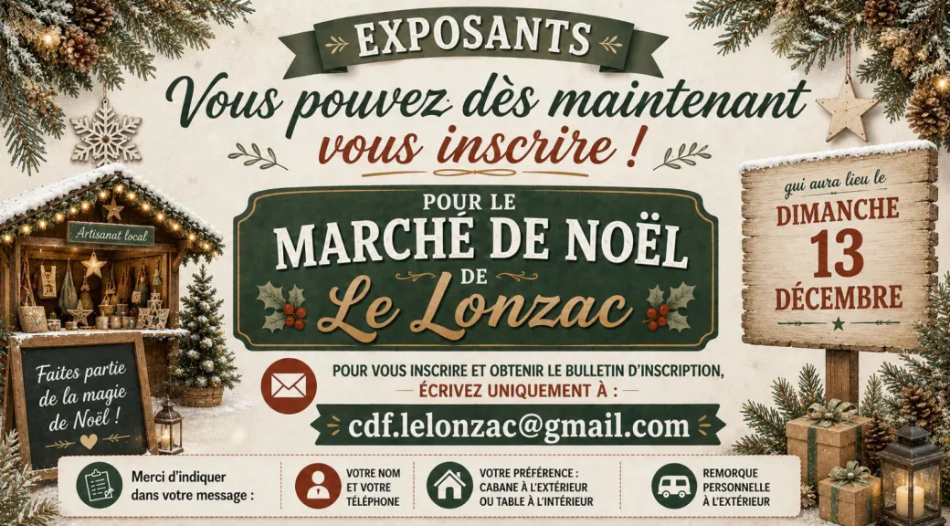 Marché de Noël Ouvert ...