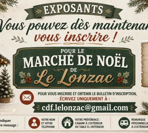 Marché de Noël Ouverture des inscriptions