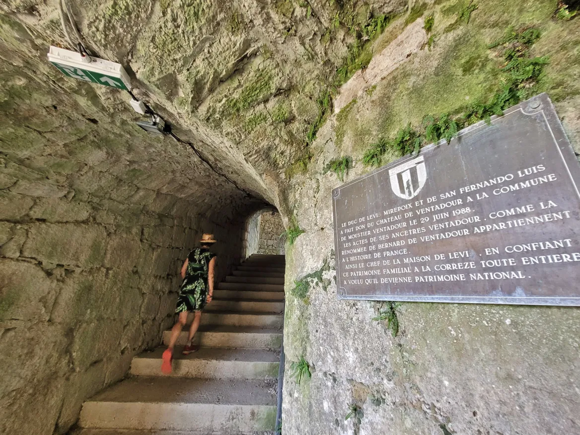 The Château de Ventadour entrance