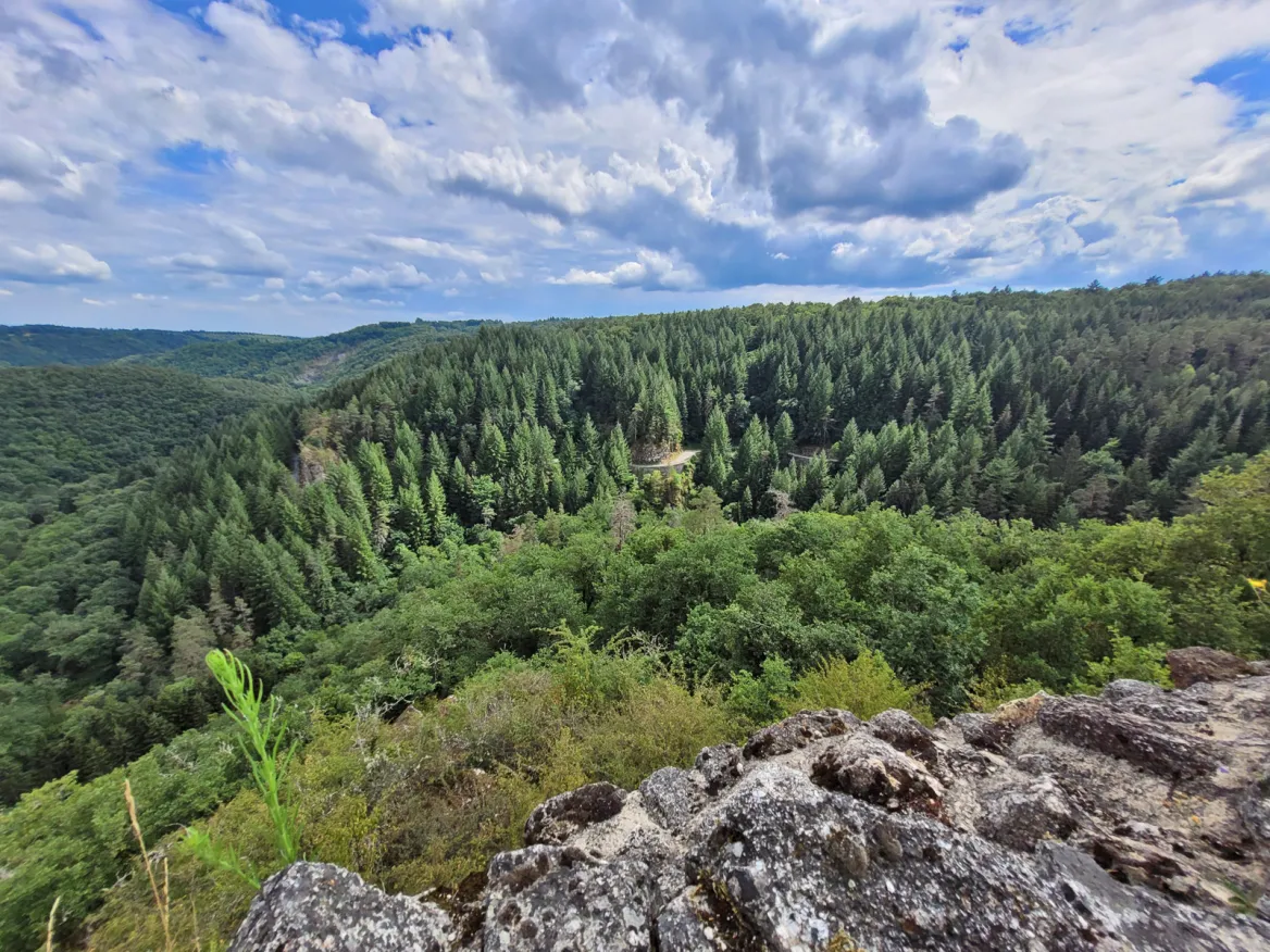 The Castle of Ventadour landscape