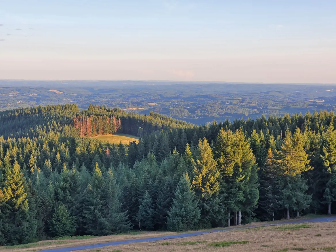 View of the Mont Bessou plateau